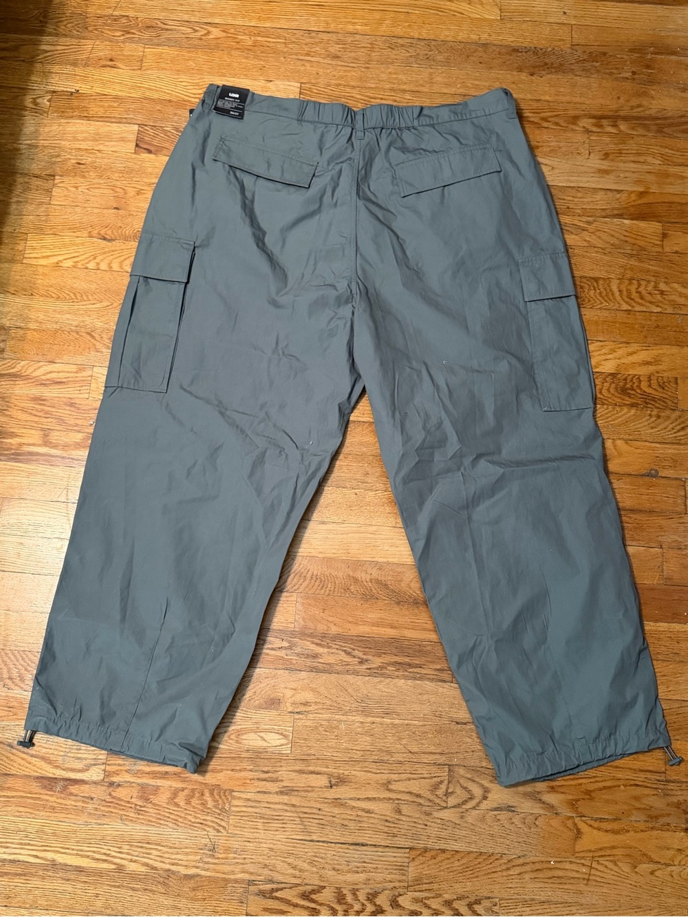 Men's Cargo Pants in Slate Gray — Elastic Waist, Utility Pockets